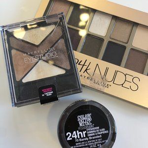 $5 Maybelline eyeshadow palettes and NEW cream shadow